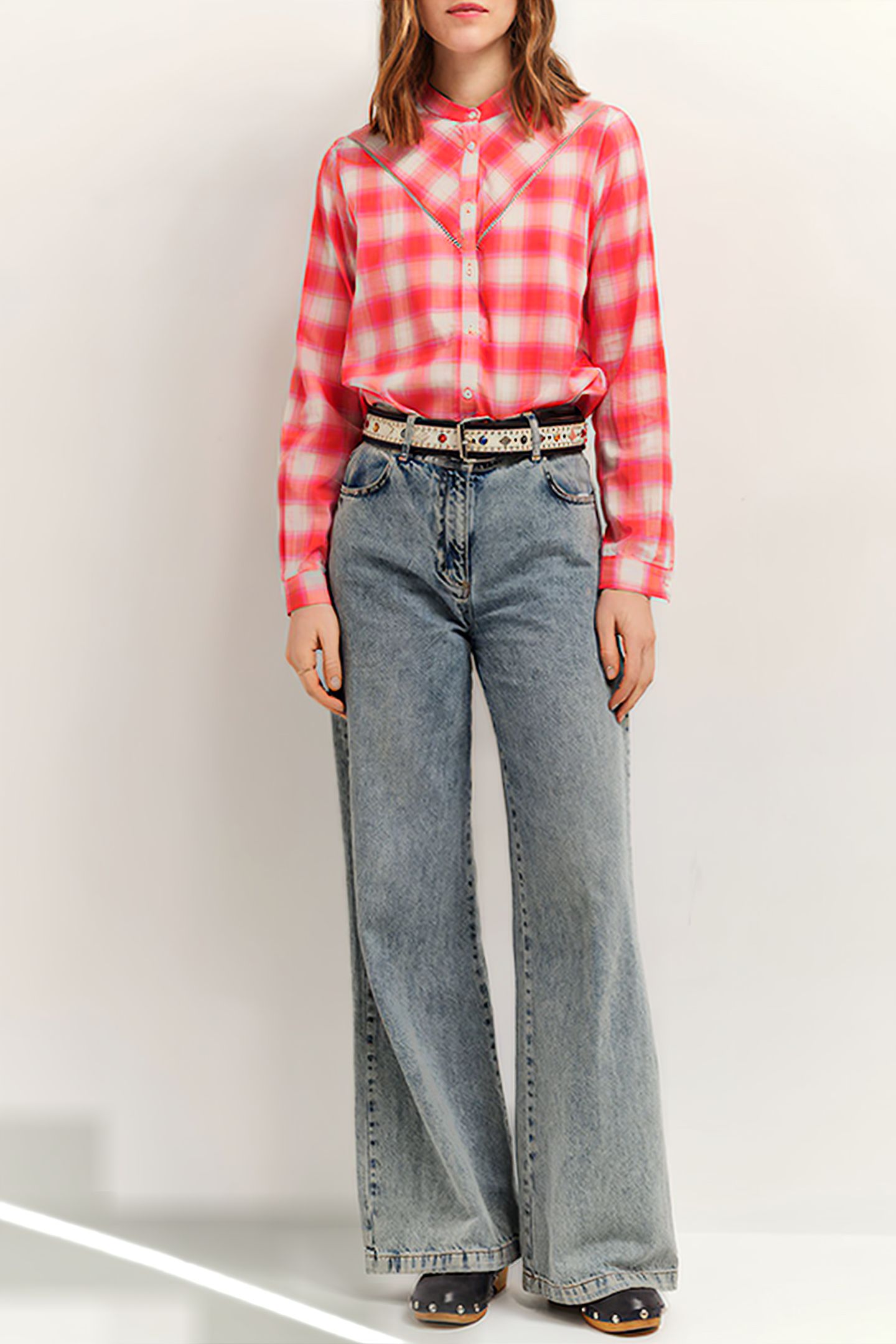 CLIVE - HIBISCUS CHECK SHIRT 3