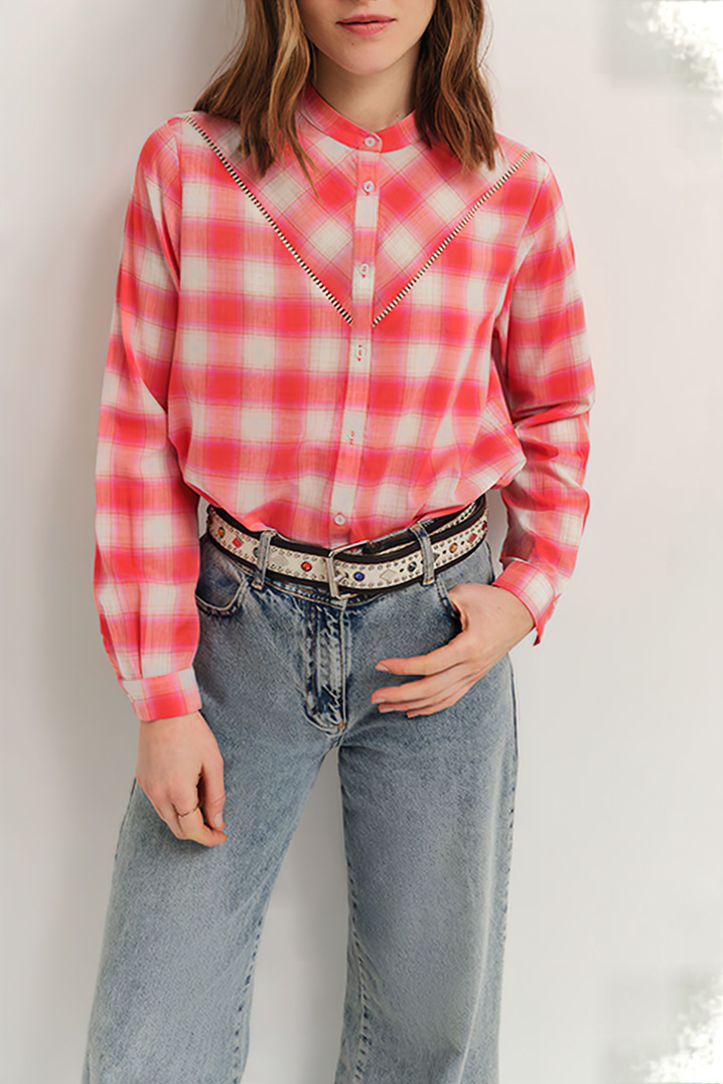 CLIVE - HIBISCUS CHECK SHIRT 1