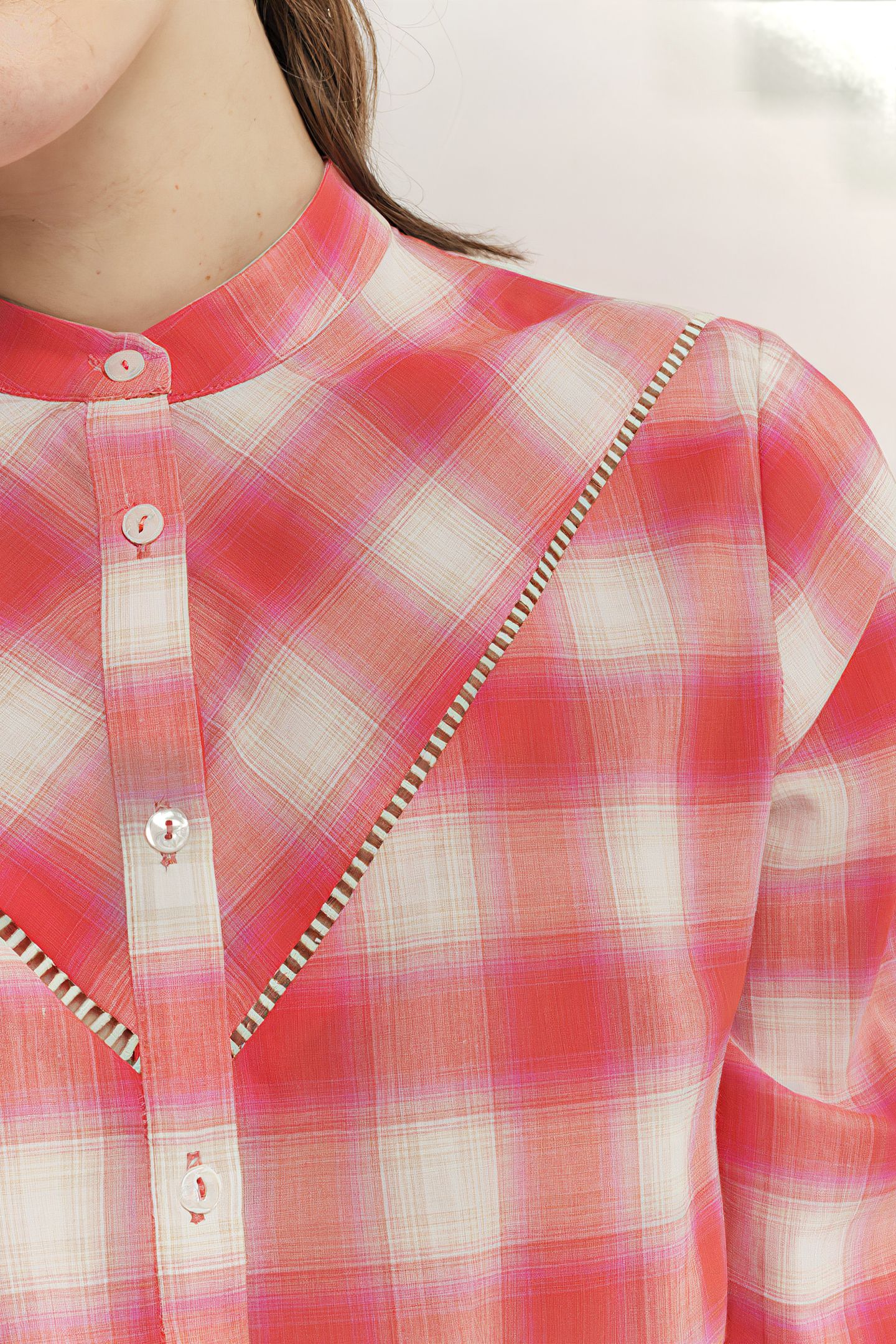 CLIVE - HIBISCUS CHECK SHIRT 6