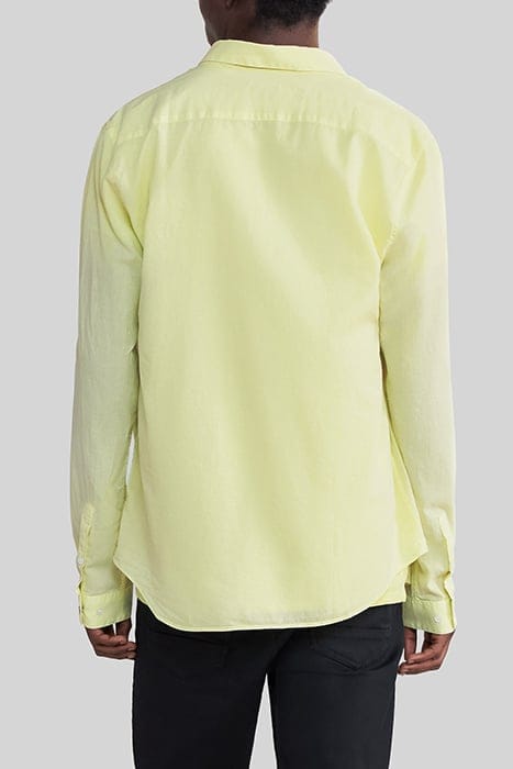 LIME ORGANIC COTTON VOILE SLIM SHIRT 2