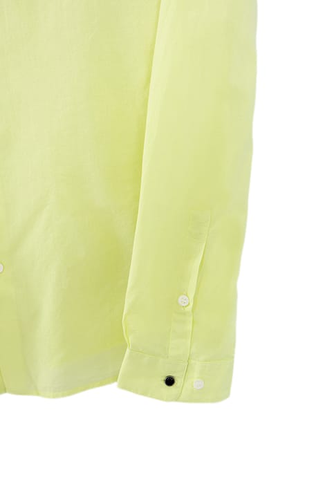 LIME ORGANIC COTTON VOILE SLIM SHIRT 6