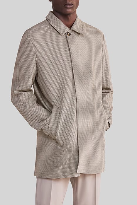 MINK CHECK TRENCH COAT 1