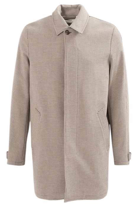 MINK CHECK TRENCH COAT 4