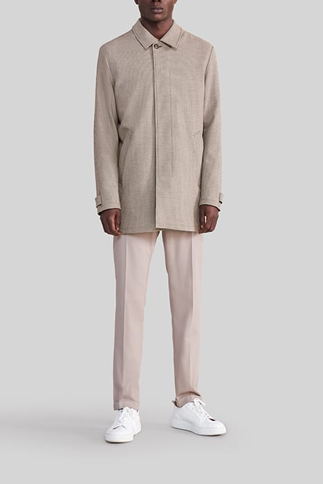 MINK CHECK TRENCH COAT 2