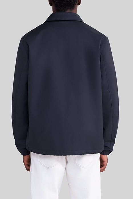 NAVY DOUBLE-COLLAR WATERPROOF BREATHABLE JACKET 2