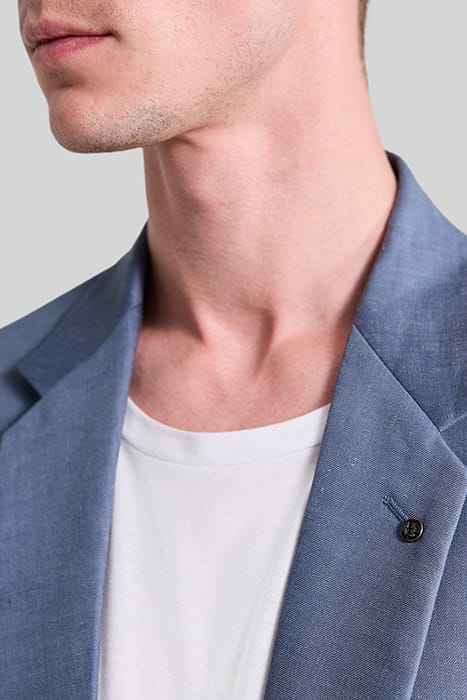 LIGHT BLUE LINEN BLEND SUIT JACKET 3