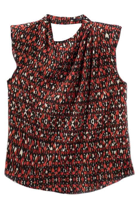 BLACK TOP WITH IKAT PRINT 4