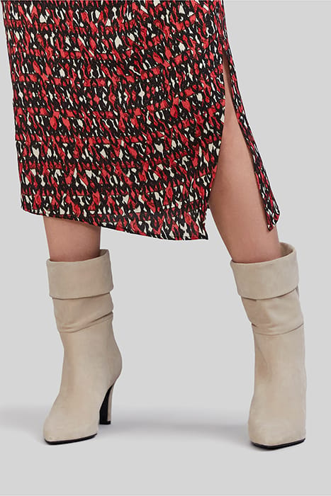 BLACK IKAT PRINT MIDI DRESS 5