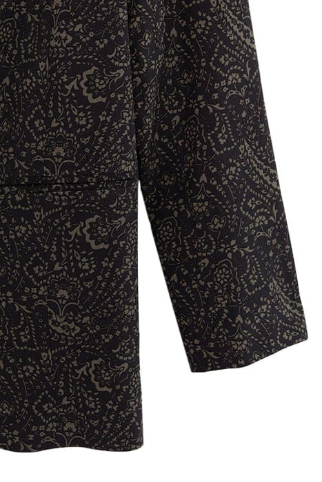 KHAKI LENZING™ ECOVERO™ FLORAL PAISLEY JACKET 6