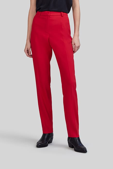 POPPY RED SUIT TROUSERS 1