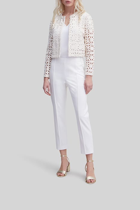WHITE SUIT TROUSERS WITH MICROBEADING 3