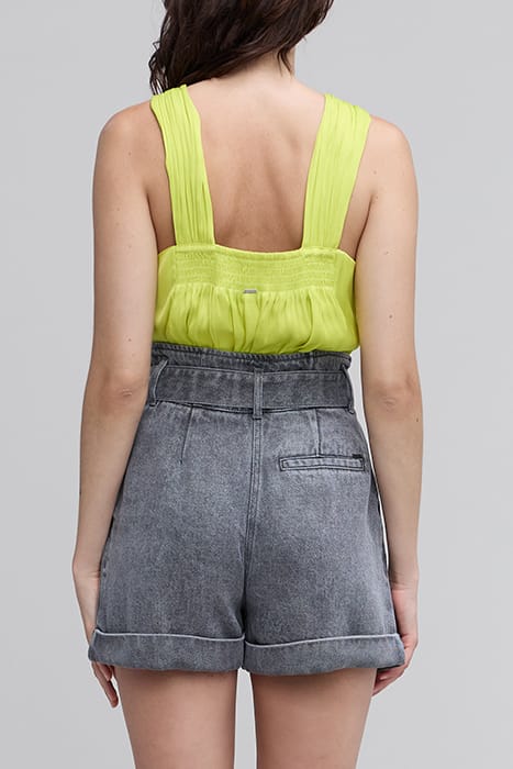 YELLOW TIE-NECK TOP 2