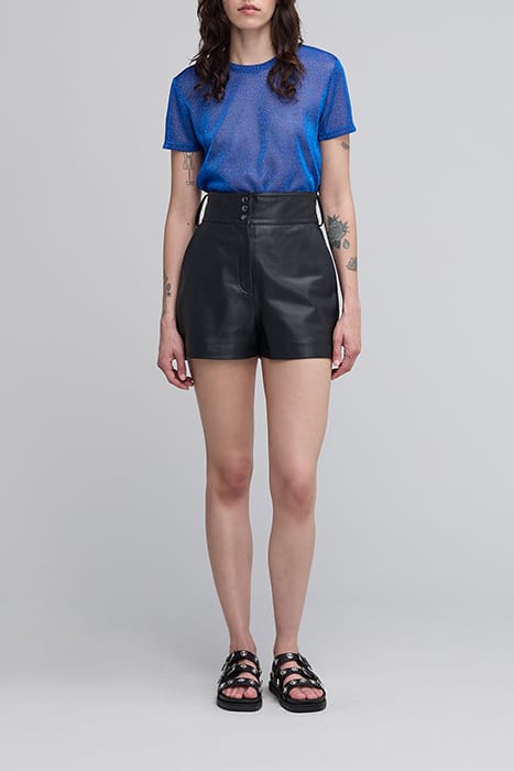 COBALT LUREX T-SHIRT WITH ANIMAL PRINT 3