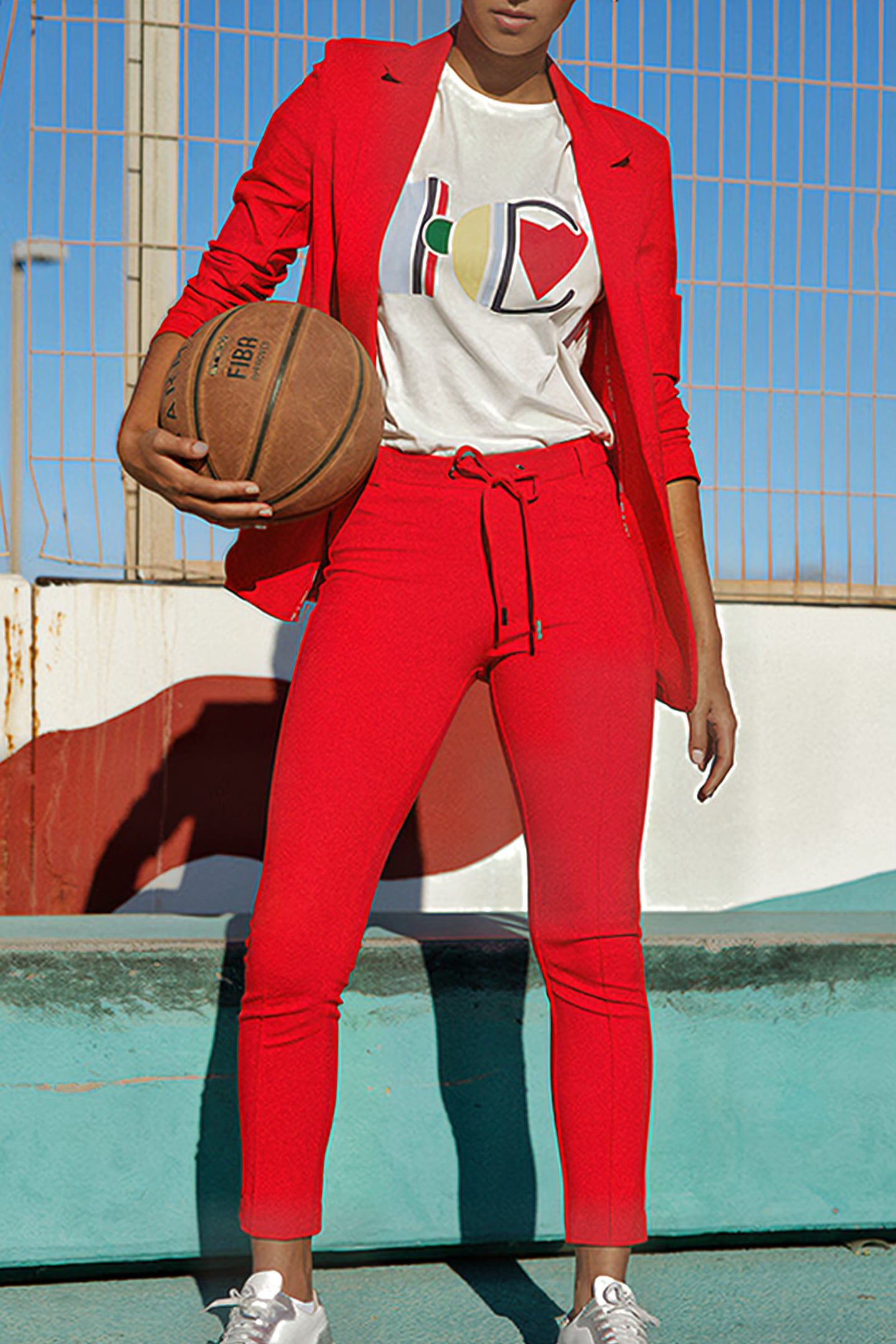CRIMSON RED MILANO KNIT TREGGINGS 9