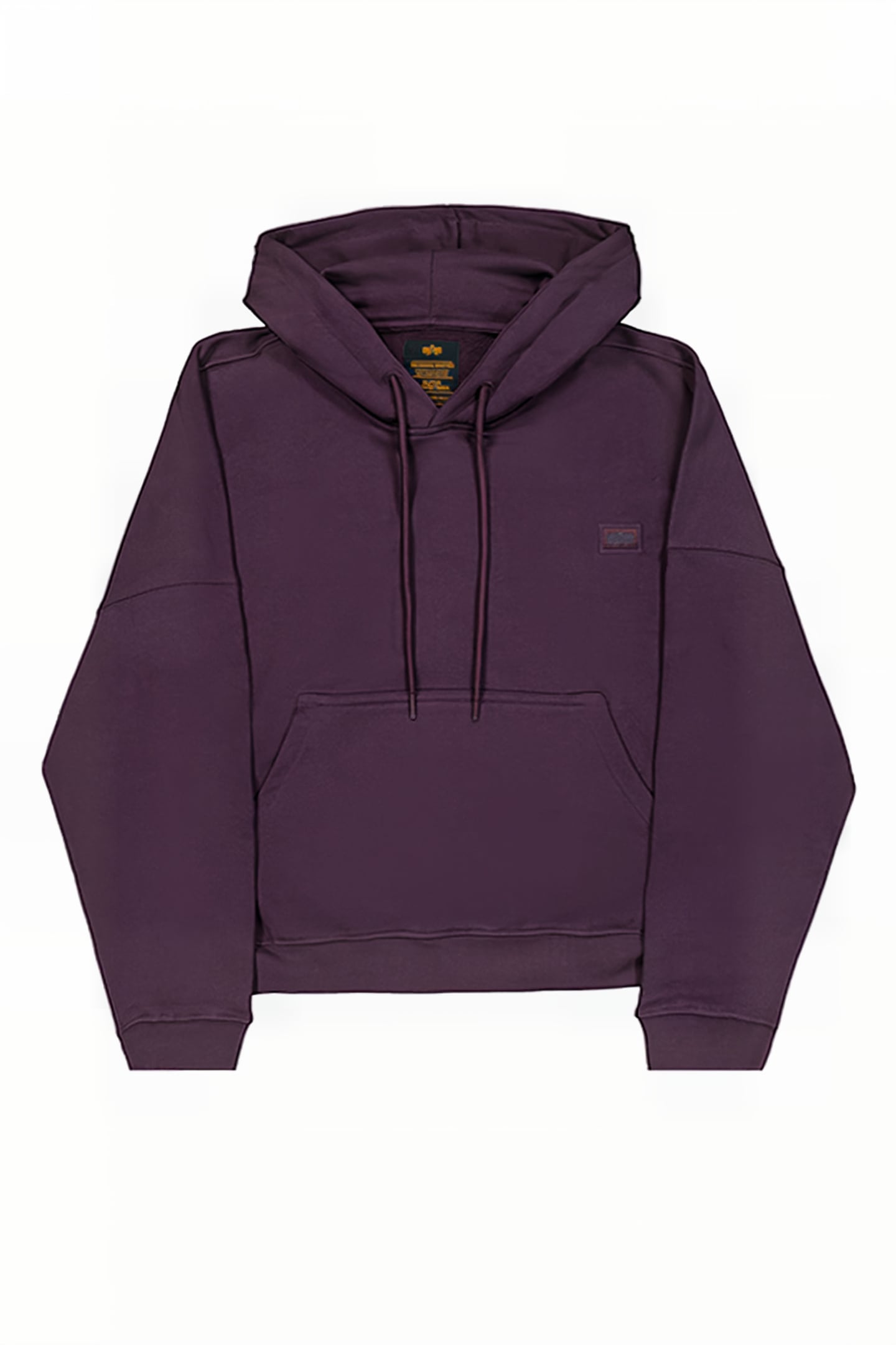 ALPHA ESSENTIALS RL HOODIE PLUM 1