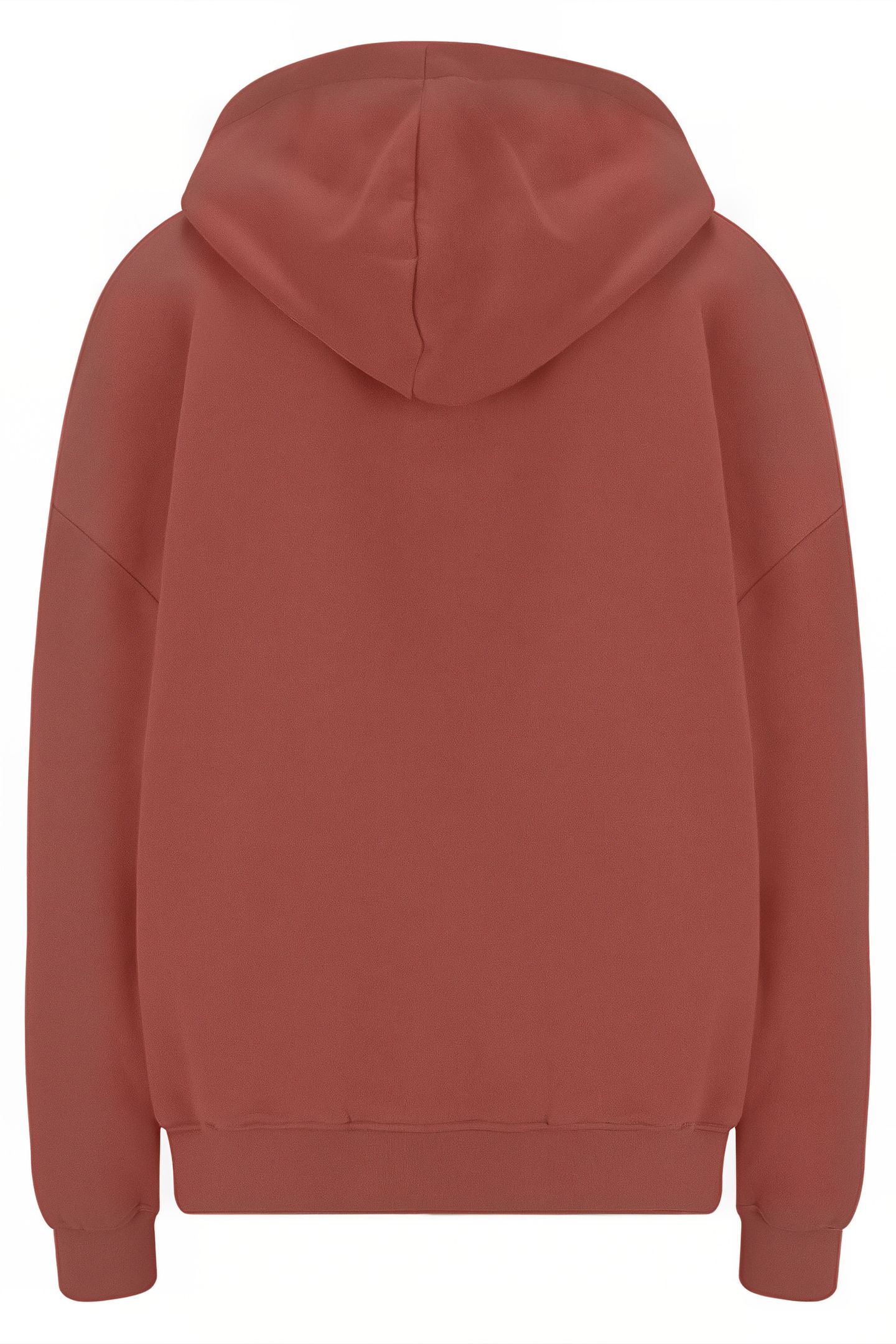 SUDE OVERSIZED HOODIE MARSALA 2