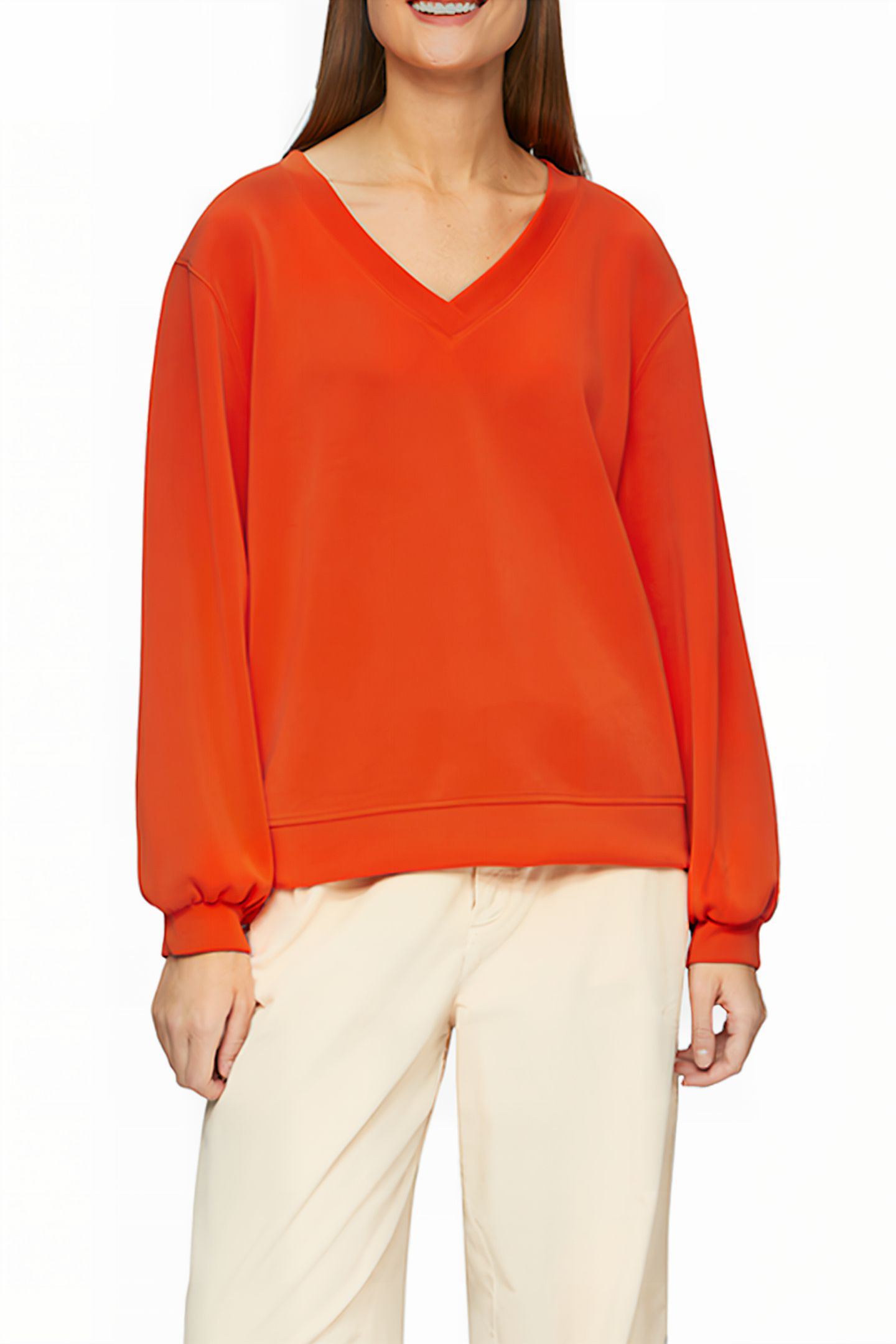 S.OLIVER SWEATSHIRTS ORANGE 1