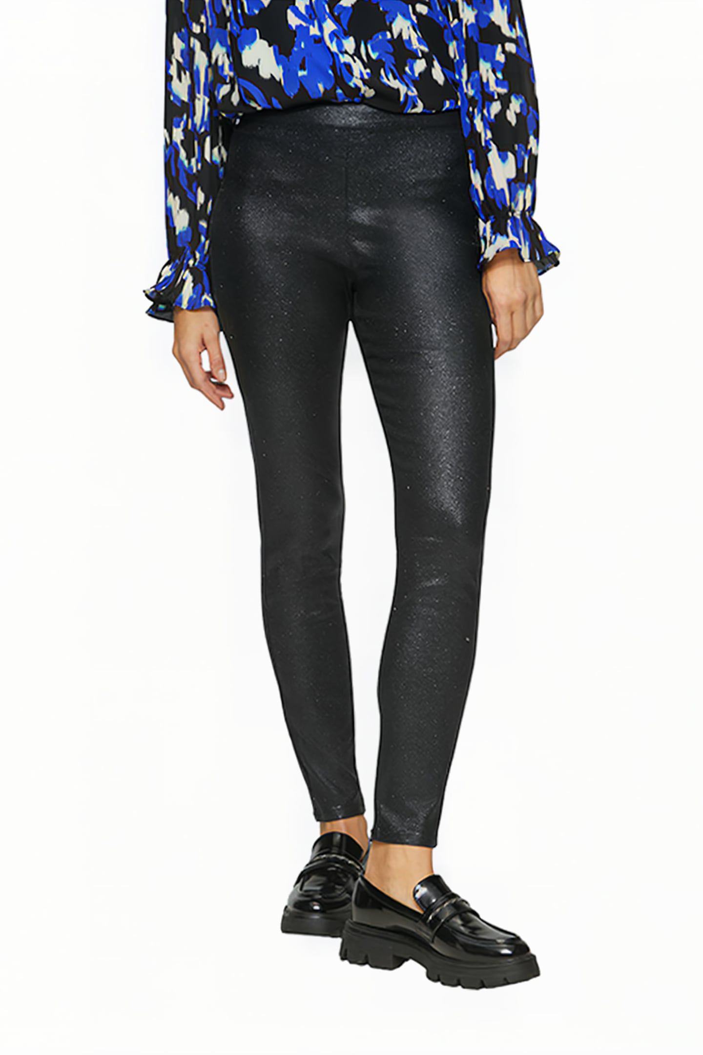 S.OLIVER PANTS GREY/BLACK 1