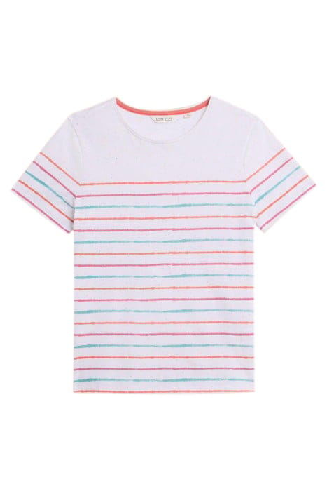 ABBIE STRIPE TEE IVORY MULTI 4