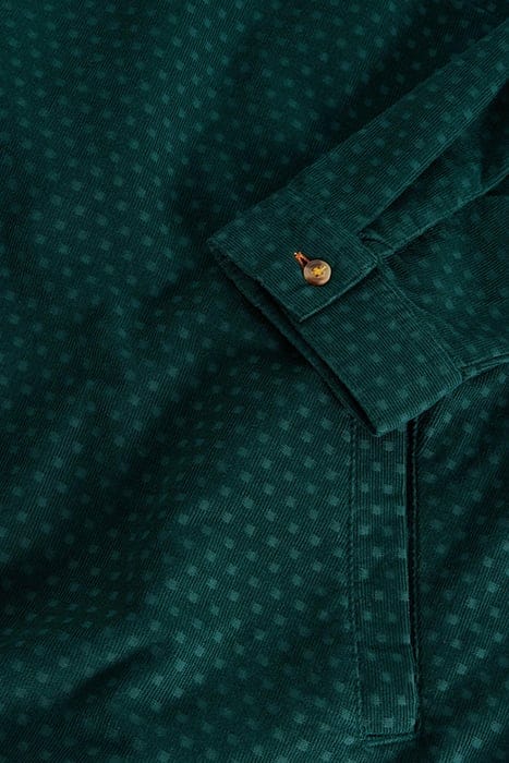DARIA CORD DRESS DARK GREEN 6