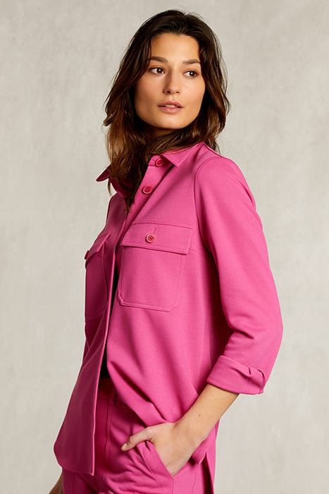 FUSHIA OVERSIZED MILANO SHIRT 2 POCKETS PINK 3