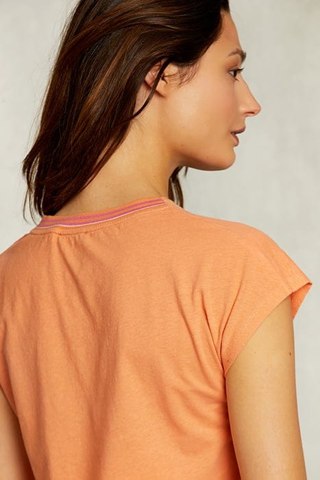 ORANGE SLEEVELESS T-SHIRT 5