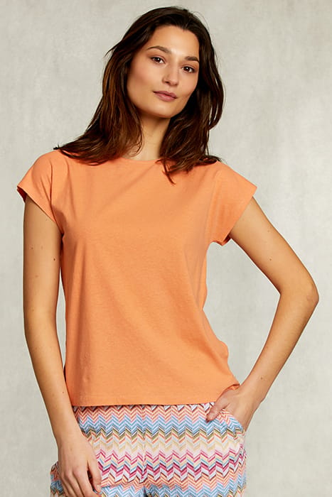 ORANGE SLEEVELESS T-SHIRT 1