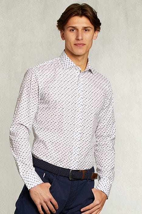 SLIM FIT FANTASY SHIRT BLUE/WHITE WHITE 1