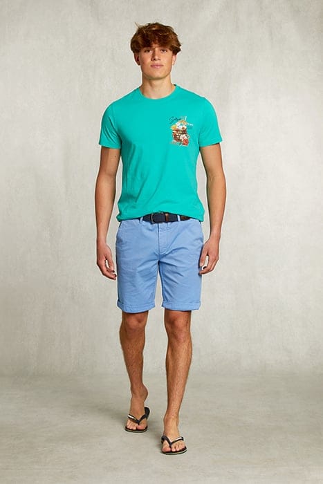 NORMAL FIT BASIC T-SHIRT CITRUS MEL GREEN 3