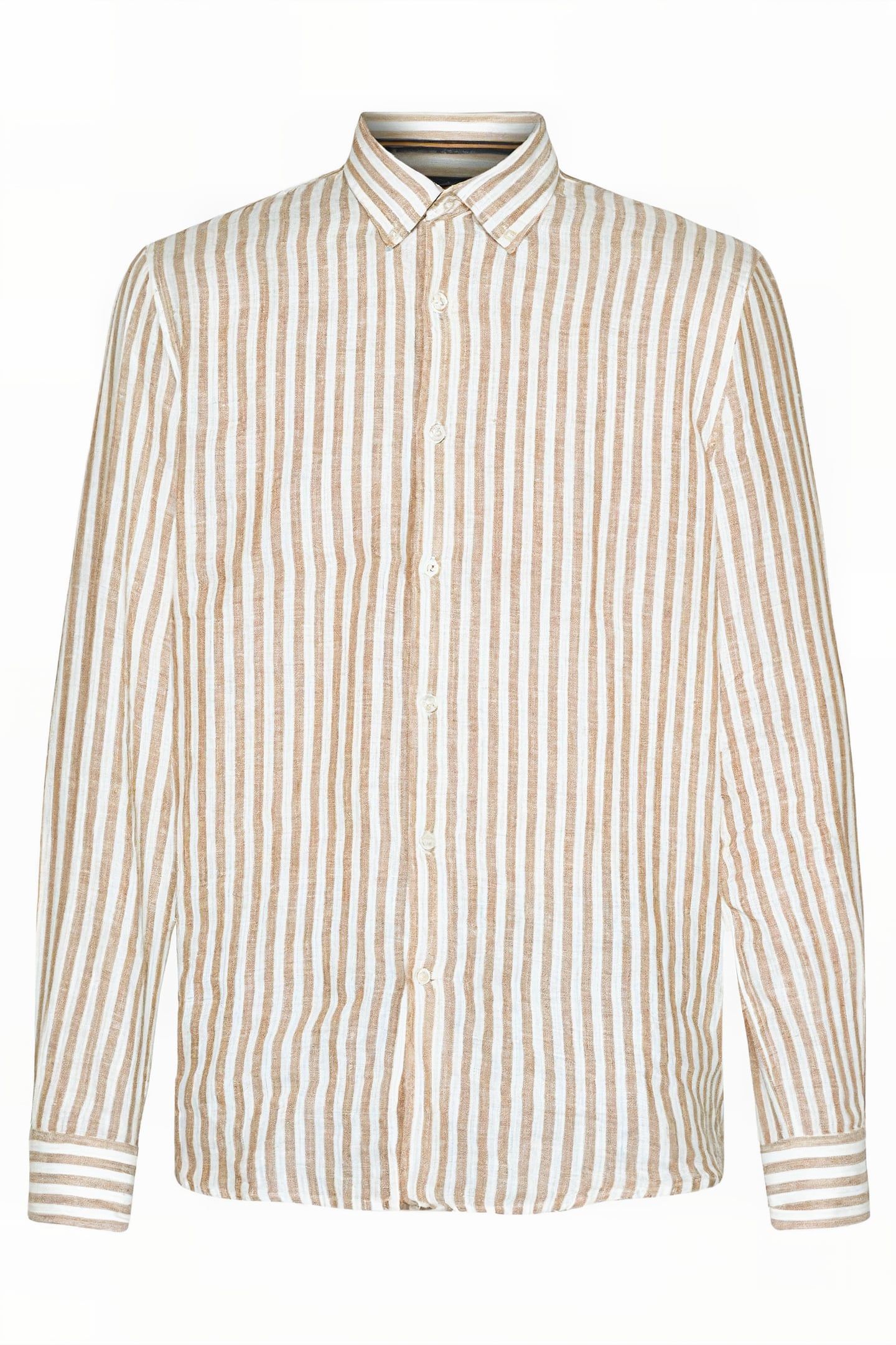 GREGSI LINEN STRIPE BROWN LION 4