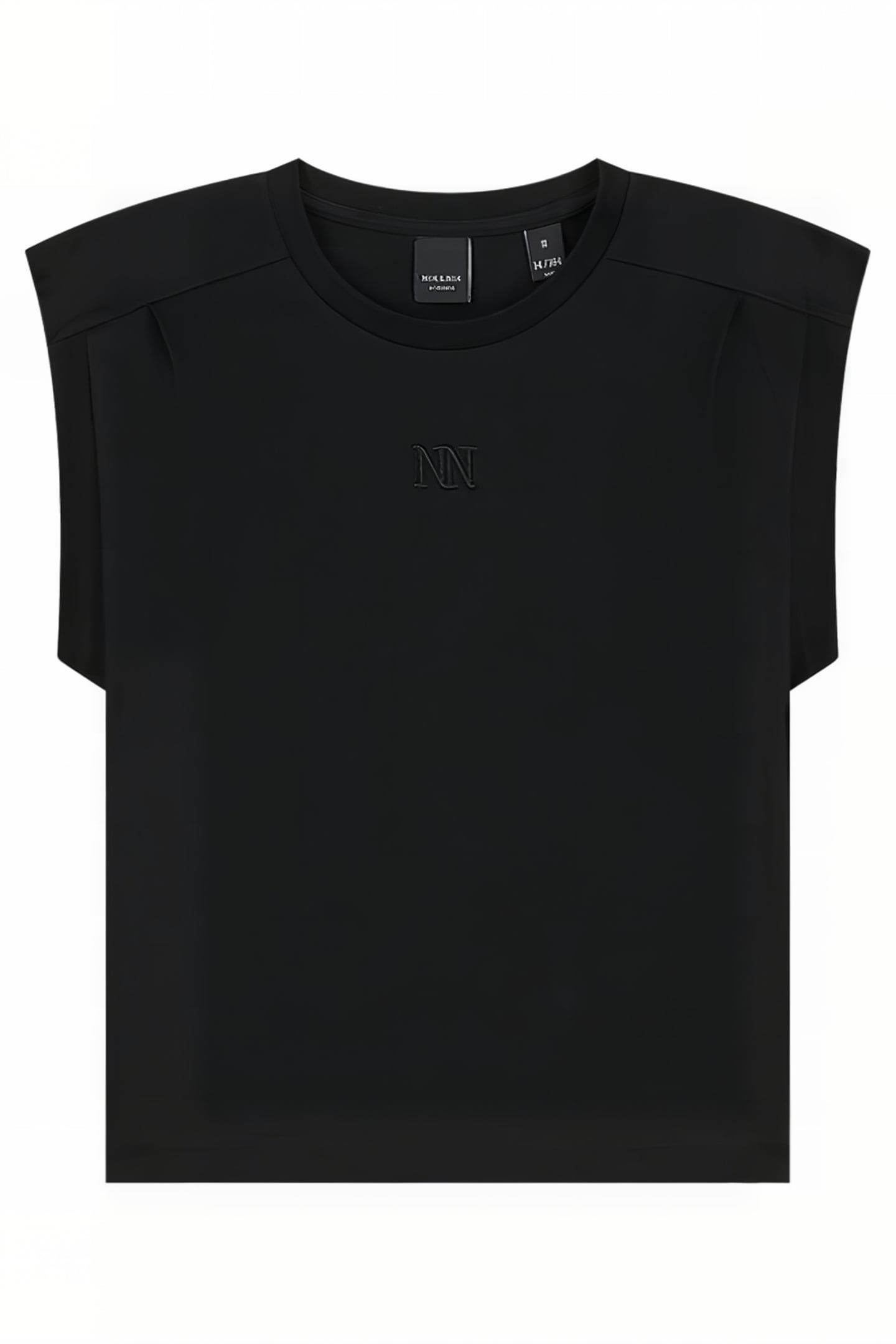 PLEAT T-SHIRT BLACK 2