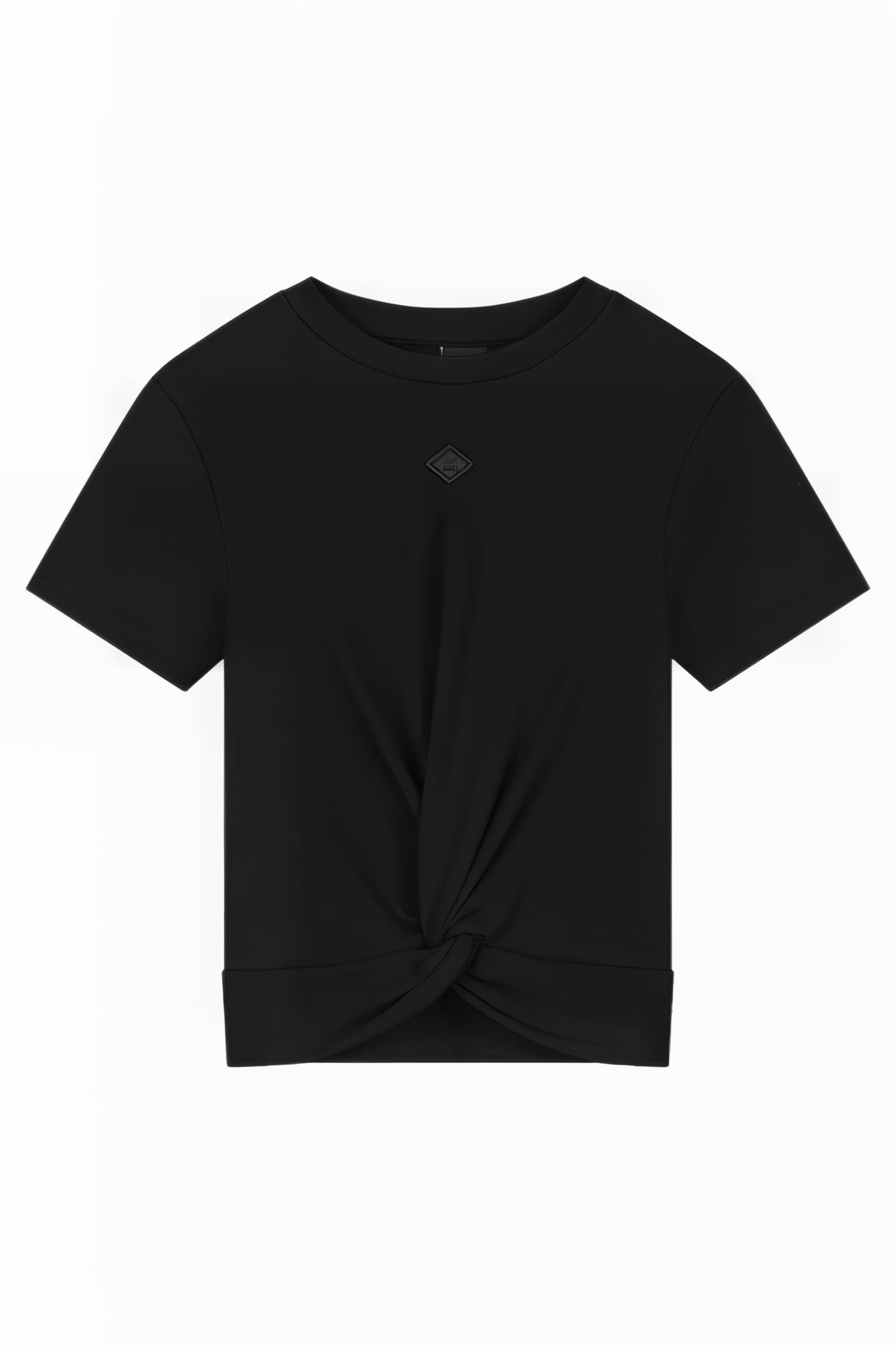 KNOT RIB T-SHIRT BLACK 2