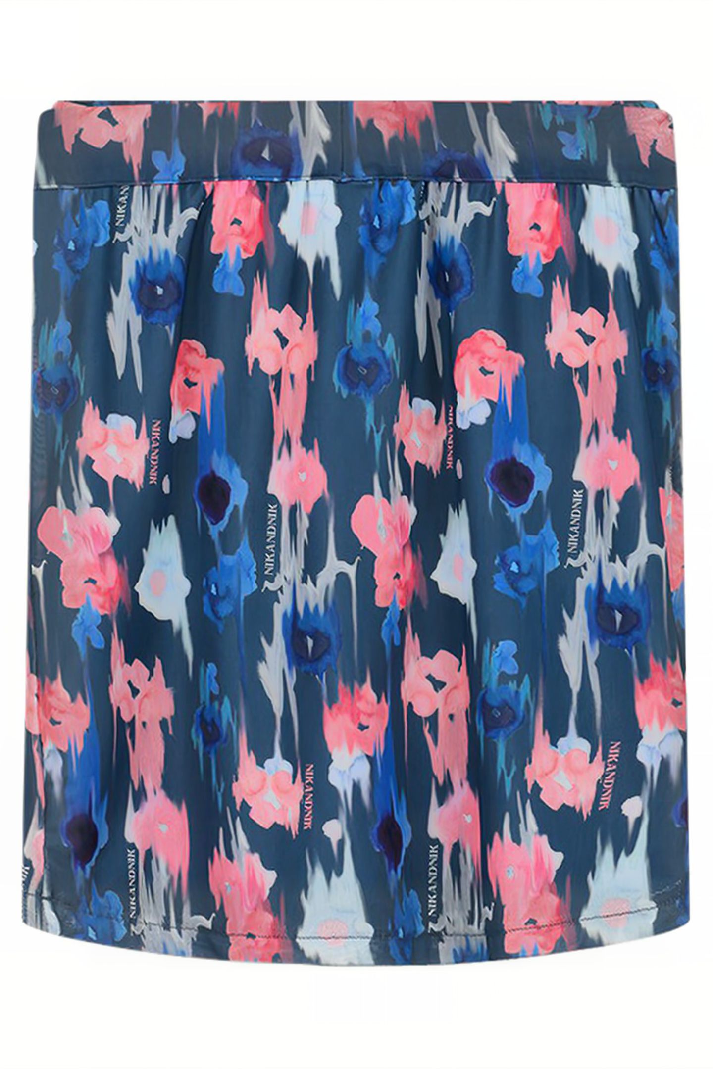 FLORAL MESH SKIRT ROYAL BLUE 3