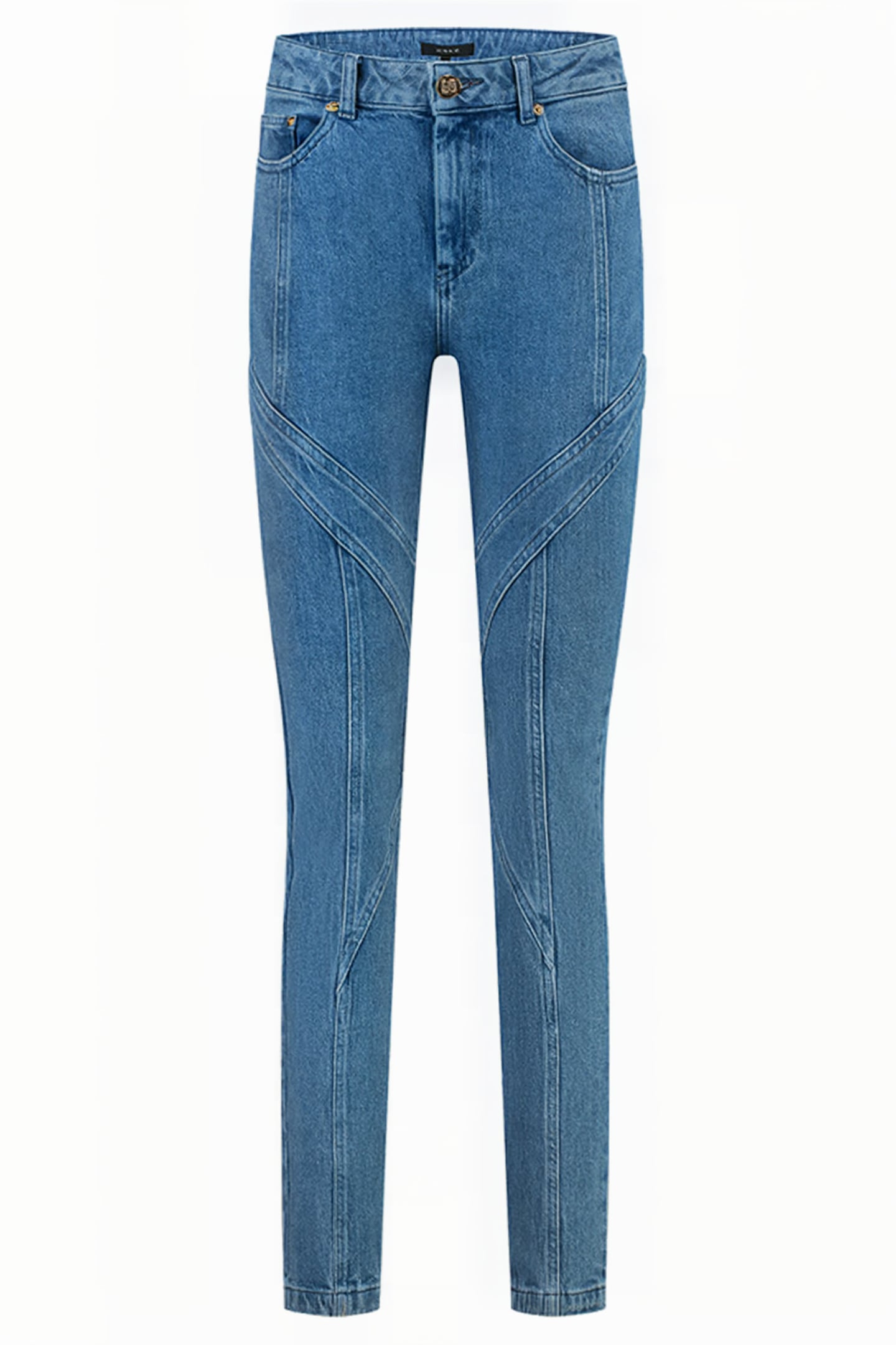BELLFLOWER SKINNY JEANS MID BLUE 5