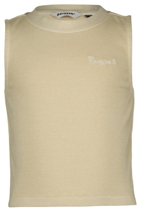 GIRLS LONDON SINGLET DUSTY SAND 3