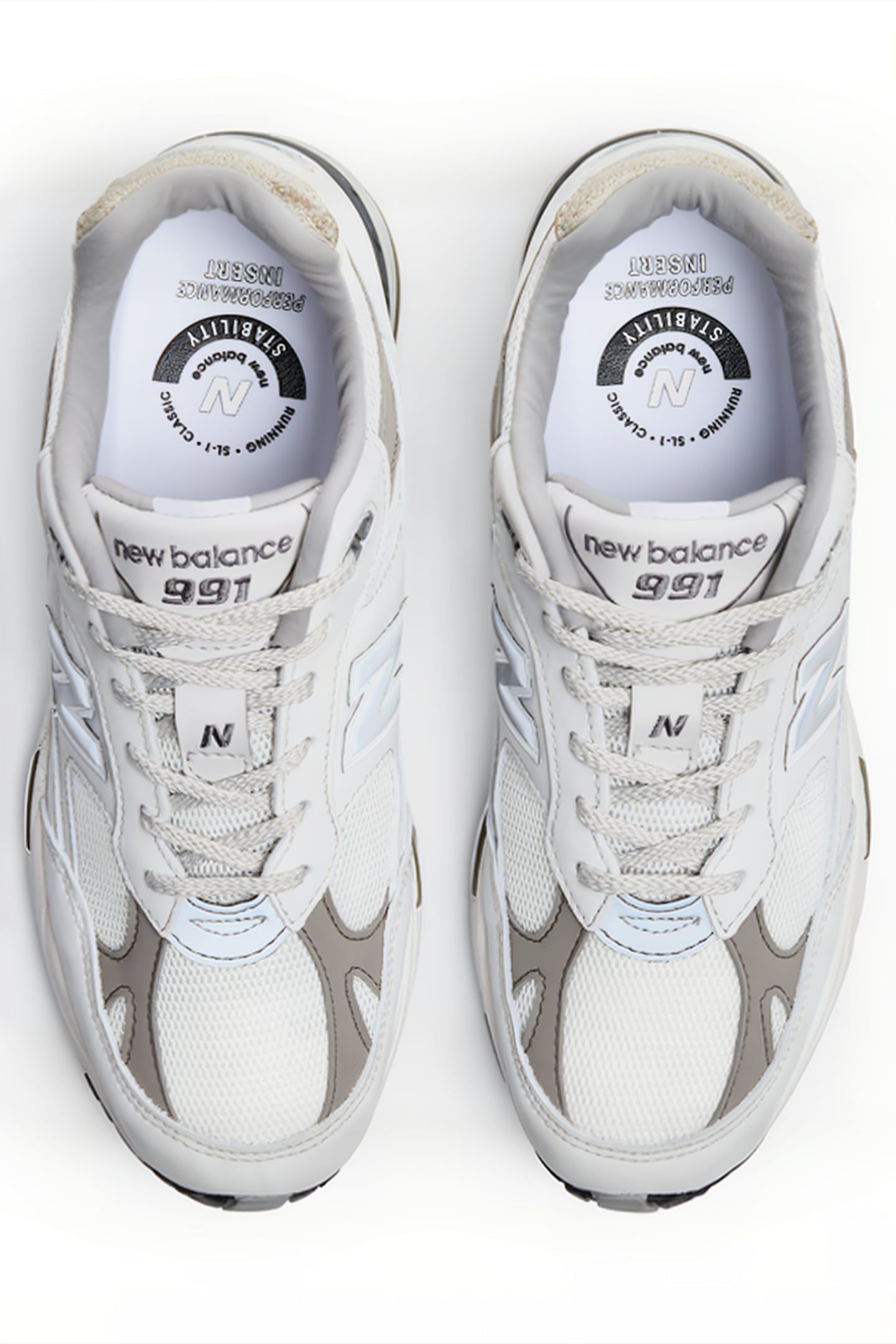 M991FLB MADE IN UK SNEAKERS IN OFF WHITE 3