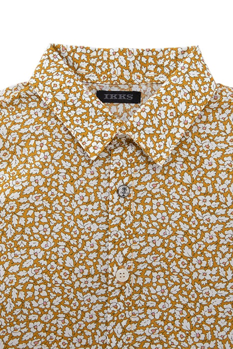 BOYS' YELLOW SHIRT WITH FLORAL LIBERTY® FABRIC 3