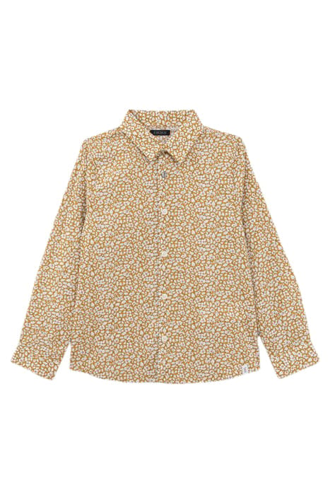 BOYS' YELLOW SHIRT WITH FLORAL LIBERTY® FABRIC 1