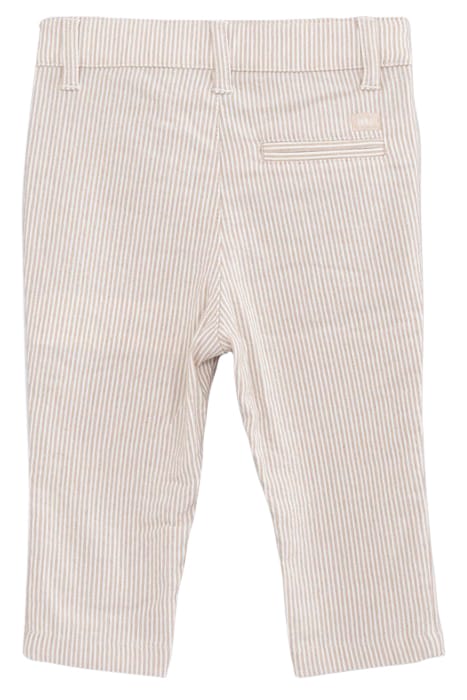 BABY BOYS’ BEIGE STRIPED OCCASIONWEAR TROUSERS WITH STRAPS 4