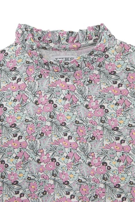 BABY GIRLS’ KHAKI T-SHIRT WITH LITTLE FLOWER PRINT 3