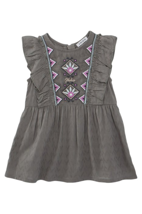 BABY GIRLS’ LENZING™ ECOVERO™ DRESS, CHEVRON JACQUARD 1