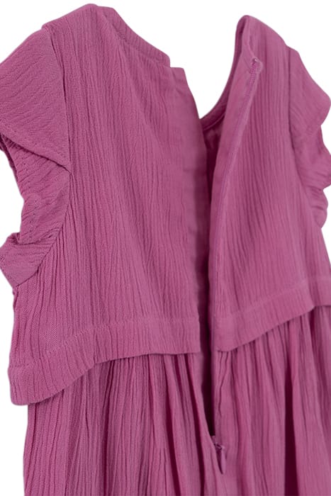 BABY GIRLS’ MAUVE CREPE DRESS WITH ETHNIC EMBROIDERY 4
