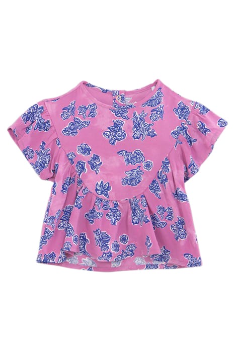 BABY GIRLS’ MAUVE TOP AND NAVY TROUSERS OUTFIT 4