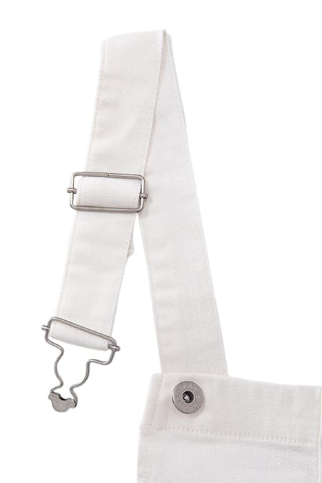 GIRLS' OFF-WHITE UPCYCLED DENIM DUNGAREES 4