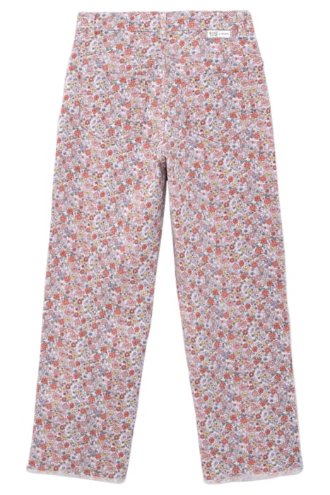 GIRLS’ LILAC WIDE LEG JEANS WITH FLOWER POWER PRINT 2