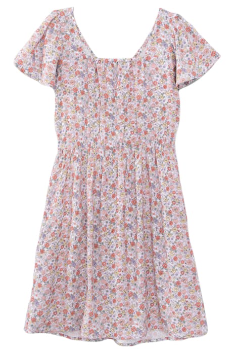 GIRLS’ LILAC LENZING™ ECOVERO™ FLOWER POWER PRINT DRESS 2