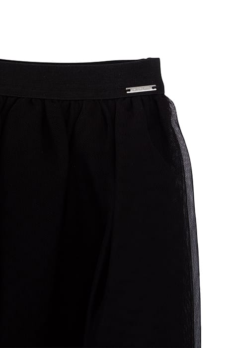 GIRLS' BLACK ASYMMETRICAL TULLE SKIRT 3
