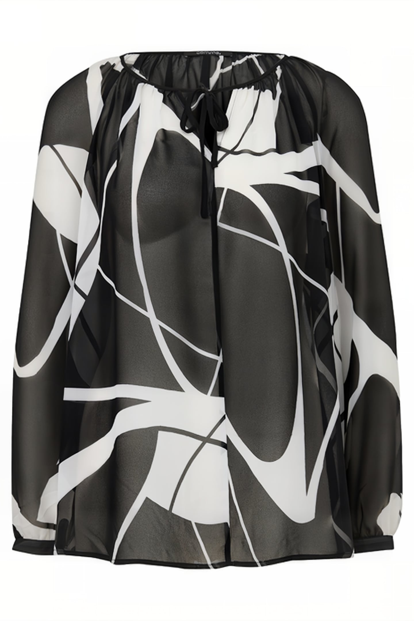 COMMA BLOUSES GREY/BLACK 4