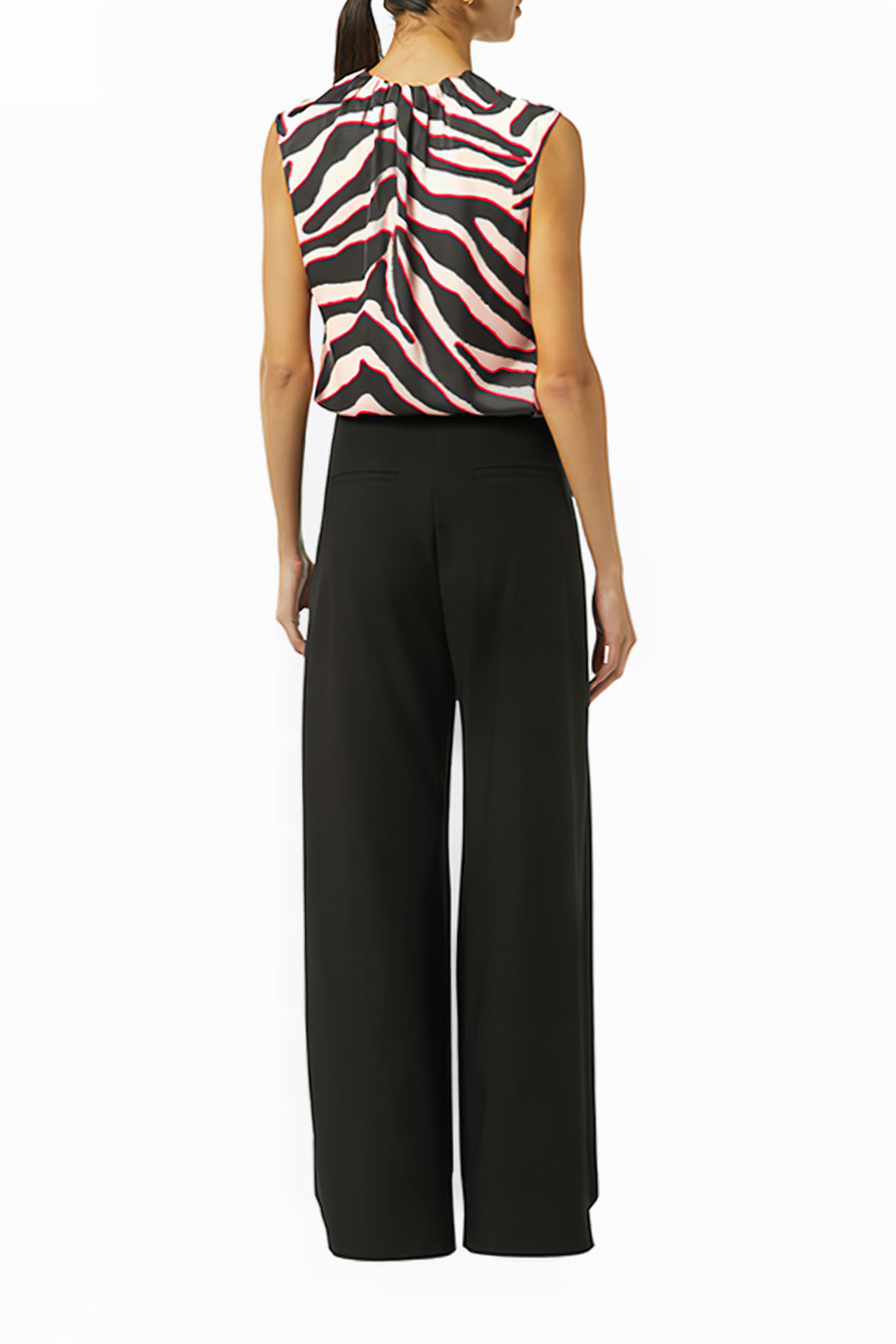 COMMA BLOUSES SLEEVELESS PINK-AOP 2