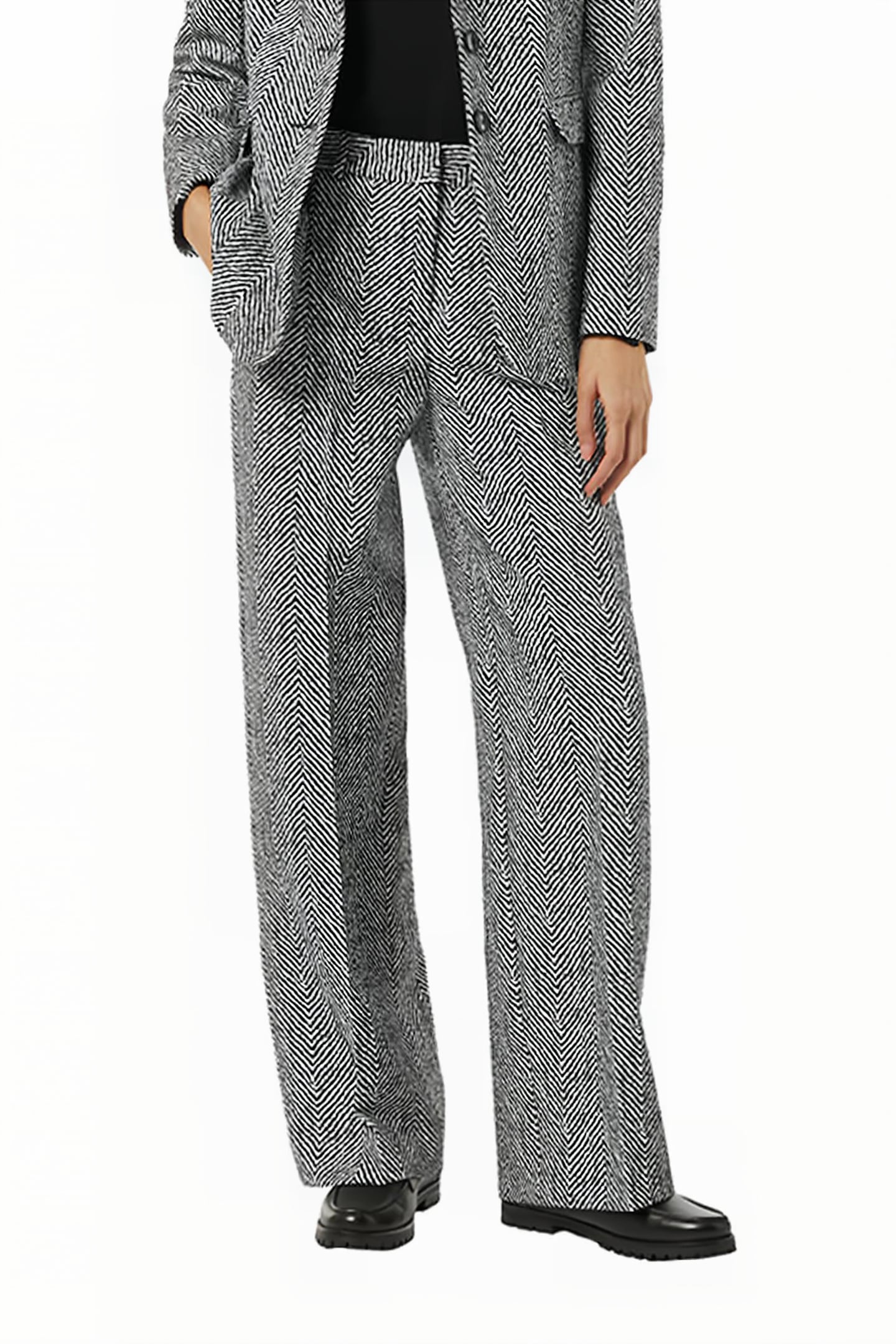 COMMA PANTS GREY/BLACK 1